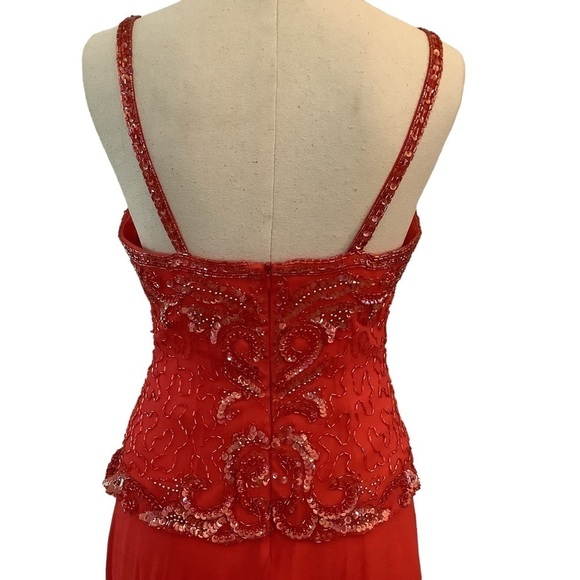 beading for dresses ALYCE PARIS 61352 Beaded Sheath Dress PINK / 8 main image 1